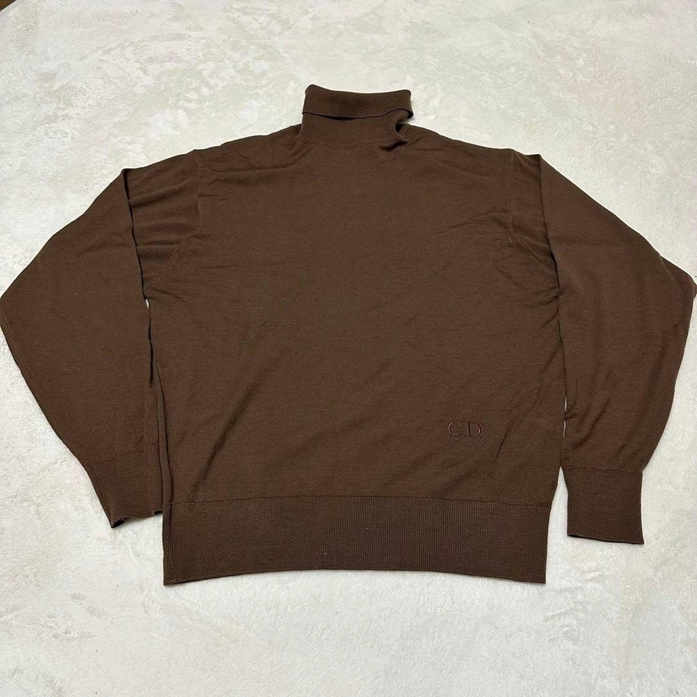 Dior (Damaged) Women's Brown Turtleneck Sweater - Picture 7 of 16